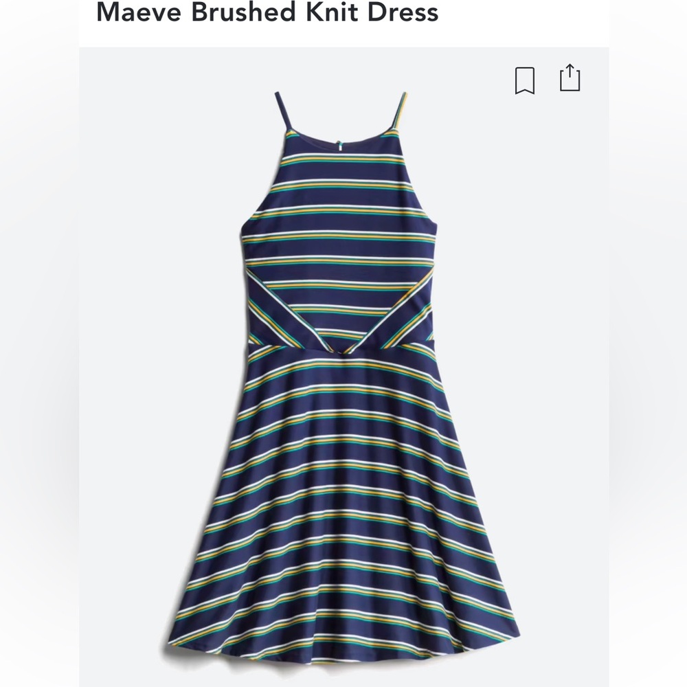 Maeve brushed knit dress